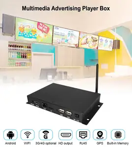 Metal Case Commercial Android Digital Advertising 4k Signage Media Player Tv Box Rk3288