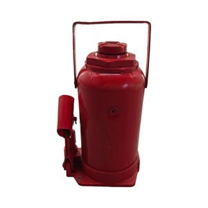 Cric hydraulique vertical à double levage de 20 tonnes, rouge, à profil bas, de haute qualité, pour la réparation automobile - Product Image 2