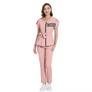 ชุดเครื่องแบบทางการแพทย์โรงพยาบาลผ้าสแปนเด็กซ์สำหรับขัดทางการแพทย์ดีไซน์ใหม่โลโก้ออกแบบได้ตามต้องการ - Product Image 6