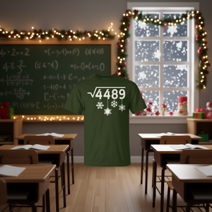 Camiseta Meme Math Teacher Christmas Snowflakes Square Root 4489 - Product Image 3