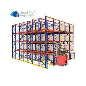 מדפי מזרן פלדה תעשייתיים עם ציפוי אבקה לדחוף בחזרה מדריך מדפי רכבת על עגלות לאחסון מחסן - Product Image 4