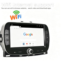 Autoradio Android 7 pouces pour Fiat 500, montage sur tableau de bord, écran tactile capacitif IPS 1024x600, CarPlay sans fil, stéréo MP3 USB GPS