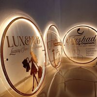 Letreros de Neón Comerciales con Logotipo Personalizado en Espejo, Decoración 3D para Oficina, Publicidad, Letrero Retroiluminado Personalizado, Letras LED Retroiluminadas para Salón de Belleza