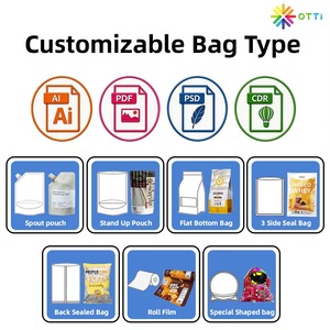 Sacchetti Mylar Personalizzati Sigillati <span class=keywords><strong>Sottovuoto</strong></span> a Forma 3D, in <span class=keywords><strong>Carta</strong></span> Kraft Oscurante, <span class=keywords><strong>per</strong></span> Conservazione Tè Sfuso da 4oz - Product Image 3