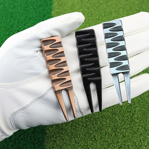 <b>Golf</b> Green Repair Fork Zinc Alloy Anti Slip Outdoor Practice Accessory S 315 - Product Image 1