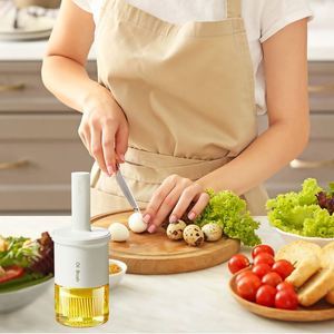 3 Color Option Multifunctional 2 in 1 Kitchen Cook Oil Pot <b>Bottle</b> Container <b>Brush</b> - Product Image 3