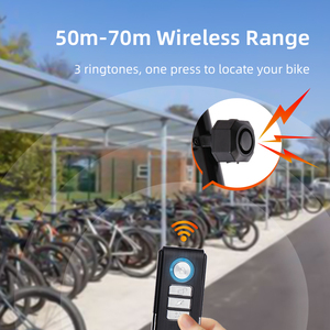 110dB เตือนจักรยานไร้สายรีโมตป้องกันการโจรกรรมรถความปลอดภัยปรับความไวได้เสียงเตือนขี่จักรยาน - Product Image 6