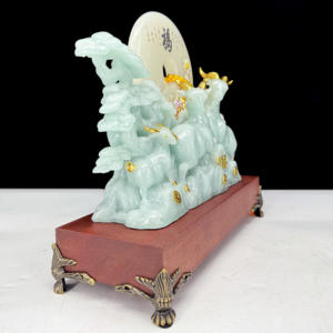 Trois chèvres chanceux <span class=keywords><strong>chèvre</strong></span> ornement trois soleils chanceux <span class=keywords><strong>chèvre</strong></span> invitant Fortune chinois salon refroidisseur de vin décoration artisanat mise en page - Product Image 4