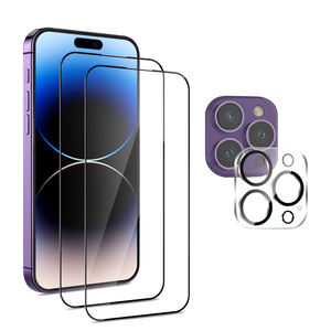 ฟิล์มกระจกนิรภัยป้องกันไฟฟ้าสถิตย์ OEM สำหรับ iPhone 17 16 15 Pro Max Plus ป้องกันรอยขีดข่วนสำหรับเลนส์กล้อง - Product Image 1