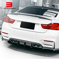Spoiler arrière en fibre de carbone sèche préimprégnée autoclavée, compatible avec BMW M3 F80 M4 F82 F83, style V, pour diffuseur de pare-chocs arrière et lèvre de séparation