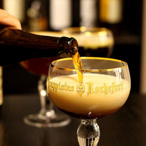 Boccale da Birra Belga Roosevelt Holy Grail Abbey con <span class=keywords><strong>Bocca</strong></span> Larga e Decorazione Dorata, Bicchiere da Birra all'Ingrosso - Product Image 3