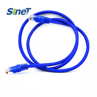 Câble LAN Cat6 haute performance 50 pieds UTP 4 paires échouées 7/0.16mm câble Ethernet BC/CCA RJ45 cuivre rouge cordon de raccordement 8M de longueur