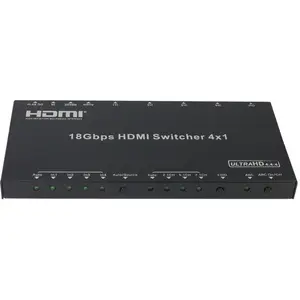 4X1 4K 60Hz HDMI Switcher Audio Extractor 18 GB 3D HDR HDCP 2.2