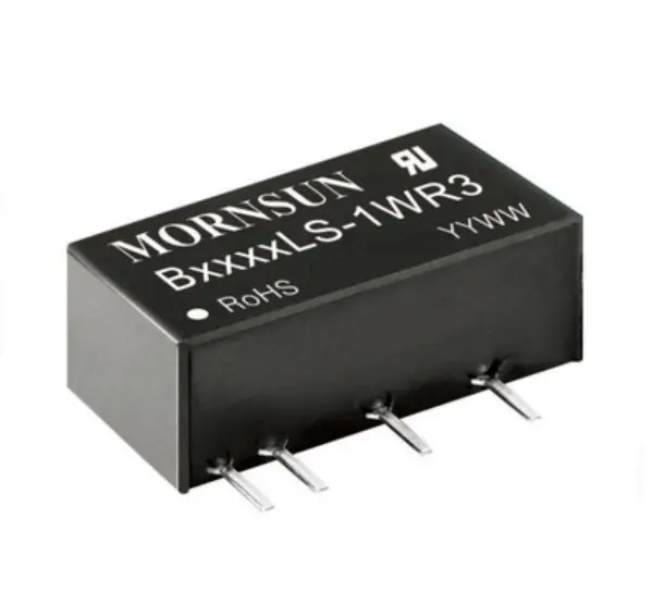 New B0512LS-1WR3 DC-DC power module transfers from 5V to 12V 1W