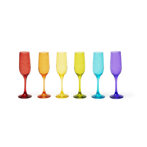 Juego de 6 Copas Excelsa Varadero de Cristal de 25 Cl, Diseño Clásico Multicolor con Logotipo Personalizado para Vino y Bodas - Product Image 1