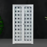 Armoire métallique avec porte en acrylique transparente, casier de recharge pour téléphone portable, casier de rangement pour téléphone à 60 portes avec clé, armoire en acier de taille personnalisée