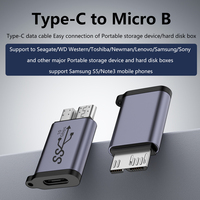 Adaptor B mikro, adaptor USB C ke mikro b konverter ke konektor changeover Tipe C UNTUK Samsung hard disk Note3/s5 hard drive eksternal