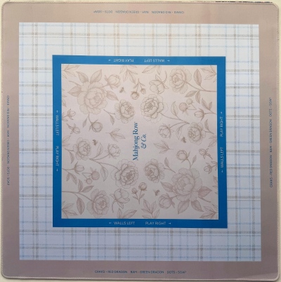 Beige Peony Plaid
