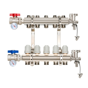 Collecteur en laiton DR1411 - Distribution et collecte efficaces des tuyaux <span class=keywords><strong>de</strong></span> chauffage au sol - Product Image 6