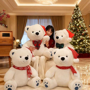 Bulk Stress Relief Giant Christmas Bear Plush <b>Toy</b> <b>Soft</b> Cute Plush <b>Toys</b> Multi Size <b>Stuffed</b> Animal <b>Toys</b> Claw Machine <b>Toys</b> for Shop - Product Image 1