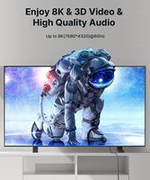 Câble HDMI 2.1 ZOGUO 8K 48 Gbps 60 Hz 4K 120 Hz Câble vidéo ultra haute vitesse