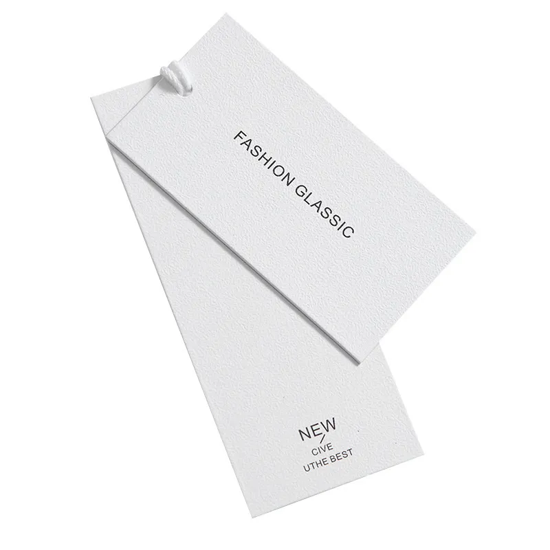 Étiquettes pendantes personnalisées de qualité supérieure, tissu imprimé avec balançoire, vente en gros, pièces