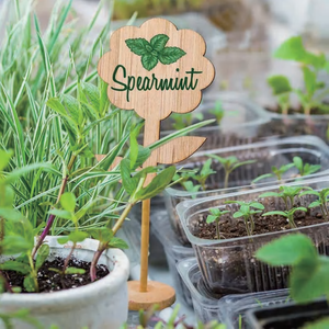 Différentes formes d'étiquette de plante de bambou pour le marquage et l'identification des <span class=keywords><strong>plantes</strong></span> au printemps - Product Image 2