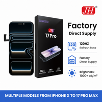 Écran OLED souple JH Factory 1:1 à structure flexible pour iPhone 17 Pro – Vente en gros avec prise en charge True Tone et Face ID