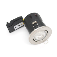 Projecteurs inclinables de Downlight de plafond de LED GU10 enfoncé évalué par feu matériel de fer