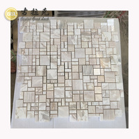 Hot Sale Qualität Wand dekoration Natürliche weiße Onyx Mosaik fliesen Wand-und Bodenfliesen Wandmosaik Bodenfliesen