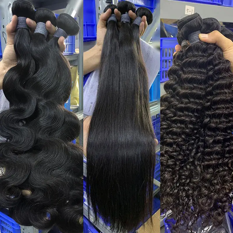 Rshow Free Ship Raw Brazilian Virgin Remy Human Hair, Virgin 100% Human Hair Vendors, One Donor Brazilian Human Hair Extension