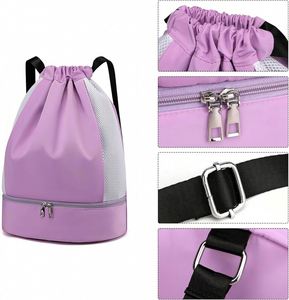 Mochila Grande con Cordón, Bolsa Deportiva para Gimnasio, Baloncesto, Playa, Natación, para Mujer, Regalo Promocional, Separación en Seco y Húmedo, Fácil de Llevar - Product Image 4