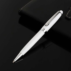 Stylo bille rotatif élégant en métal, gravure laser personnalisée du logo, pour cadeau souvenir client d'entreprise - Product Image 1