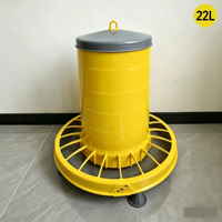 Mangeoires et abreuvoirs automatiques en plastique pour poulets, canards, oies, oiseaux, cailles et pigeons, toutes tailles : 9L, 12L, 20L, 22L