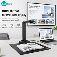 BAOSHARE GP-2300AF Scanner de documents métallique A3 20MP pour numérisation de livres, OCR pour système de capture aérienne, haute performance pour les administrations