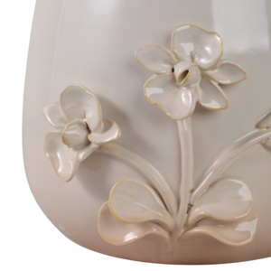 Maceta de cerámica para decoración del hogar, maceta para plantas de interior y exterior con diseño floral, pieza decorativa. - Product Image 5
