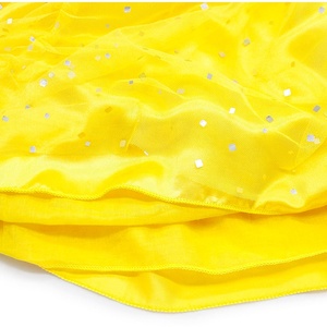 Halloween <span class=keywords><strong>Cosplay</strong></span> bambine con spalle scoperte Ruffle Belle Princess Costume Dress up festa di compleanno paillettes Princess Belle Dress - Product Image 6