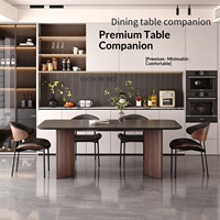 Italienischer Minimalistischer Designer-Esszimmerstuhl Neuer Stil Villa-Insel-Theke Hochwertige Haushaltsmöbel Stahl-Restaurantmöbel