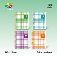 Carnet à spirale métallique très vendu, carnet à couverture rigide en gros, nouveau design personnalisé, carnet à double spirale pour l'école et le bureau