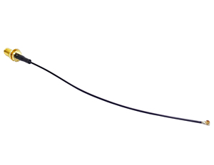 Cable RF Pigtail SMA Hembra de Montaje en Panel a <span class=keywords><strong>U</strong></span>.FL Macho 1.13mm - Product Image 2