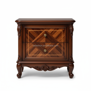 <span class=keywords><strong>Bureau</strong></span> d'écriture de style victorien moderne avec piétement à panneaux, finition acajou et pieds cabriolés OE-FASHION, mobilier classique - Product Image 5
