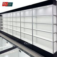Dépanneur Comptoir de magasin moderne Présentoir design Armoires en verre Vitrine pour cigarettes Étagères pour magasin de fumée