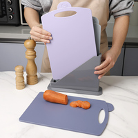 Huishoudelijke Dubbelzijdige Pp Plastic Snijplank Set Creatieve Multi-Functionele Keuken Hakblokken Voor Fruit En Groenten