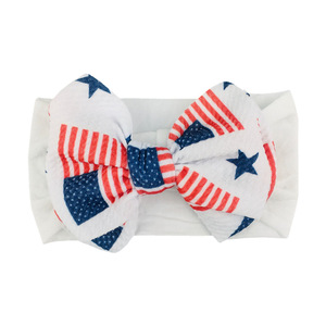 Cute Elastic <strong>Baby</strong> Bow <strong>Headband</strong> Soft Colorful Fabric <strong>Headband</strong> Sweet Floral <strong>Print</strong> <strong>Headbands</strong> for <strong>Babies</strong> - Product Image 3