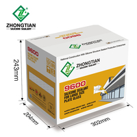 ZHONGTIAN 9600 Acétique Clair Blanc Verre Colle 3M Silicone Adhésifs Mastics Liquide Polydiméthylsiloxane Construction Utilisation 9