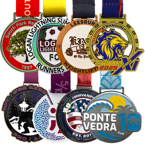 Medaglia Personalizzata per Mezza Maratona con Logo Personalizzato per Souvenir <span class=keywords><strong>di</strong></span> Gara - Product Image 1