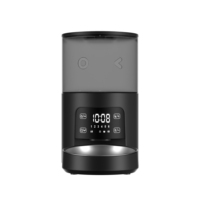 Distributeur automatique de nourriture pour animaux de compagnie 4L, avec écran tactile LED, enregistrement vocal et minuterie, pour chats et chiens