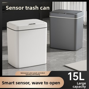 15L Nhựa Tự Động Cảm Biến Thùng Rác Có Thể Thông Minh Chất Thải Bin Cho Nhà Hoặc Văn Phòng Sử Dụng Dễ Dàng Làm Sạch Thùng Rác Hiện Đại Hands-Free - Product Image 4