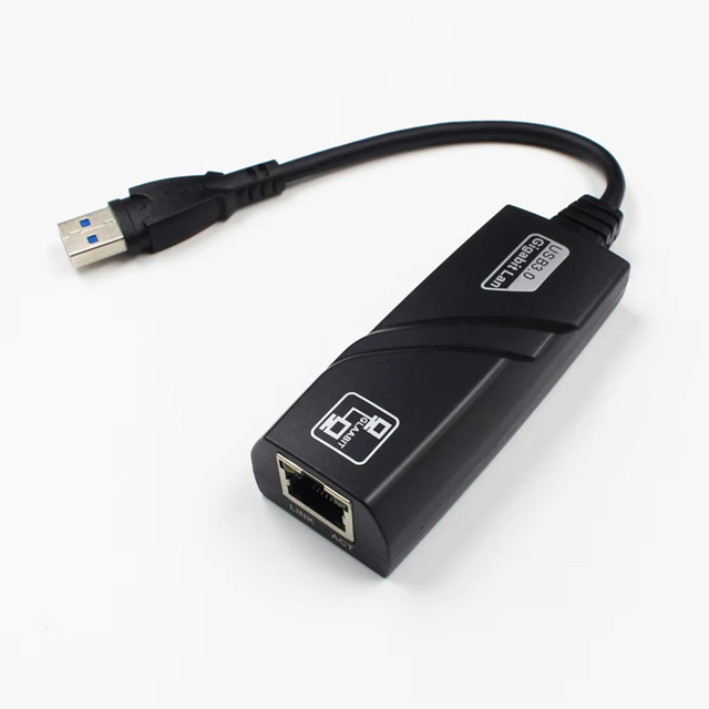 10/100/1000Mbps USB 3.0 USB 2.0 Wired USB Type C to Rj45 Lan Ethernet Adapter RTL8153 Network Card for PC Macbook Windows Laptop