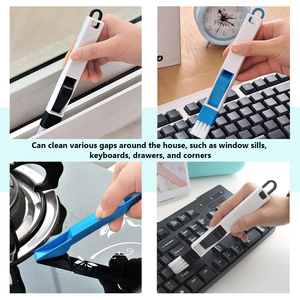 Multifunctional Mini Plastic <b>Window</b> <b>Cleaning</b> <b>Brush</b> with Nylon Bristles Portable for Door <b>Window</b> Slot Household <b>Cleaning</b> Tool - Product Image 2
